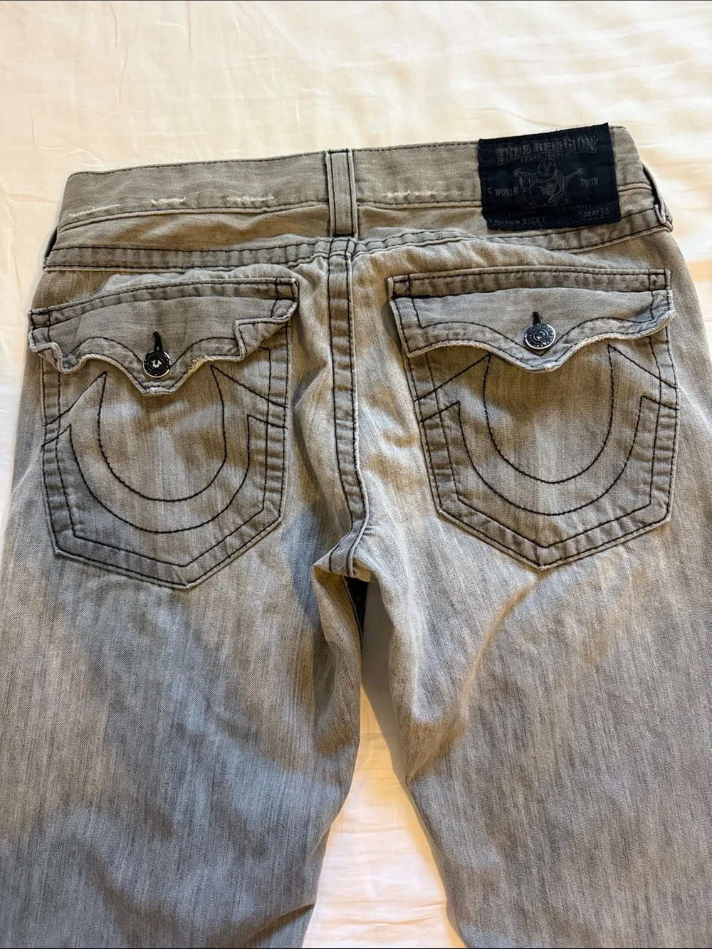 True Religion Vintage “Ricky Relaxed Straight-Leg Jeans”